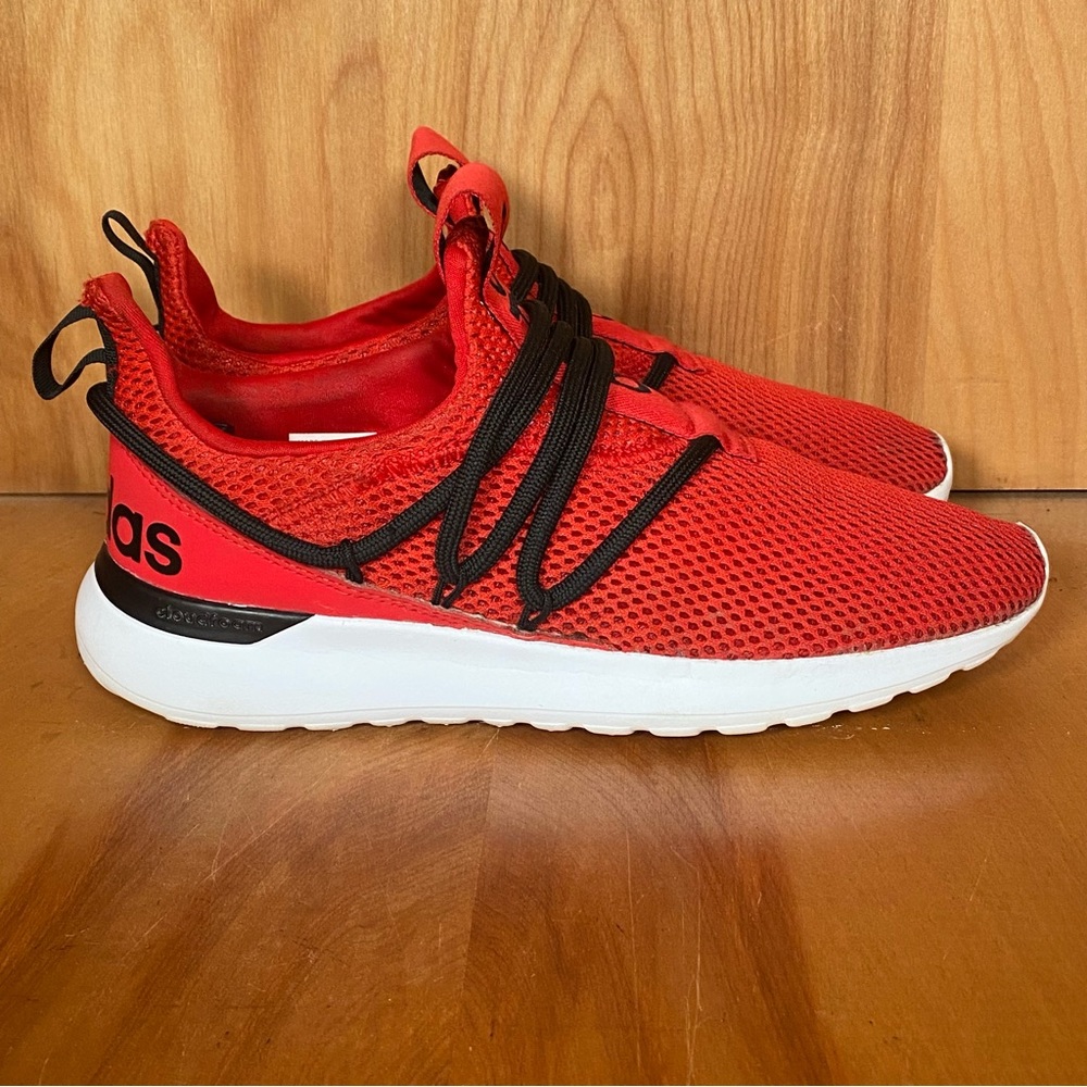 Womens 6 Youth 5 Adidas Lite Racer Adapt 3 Athletic Shoes Red Black SEF1374